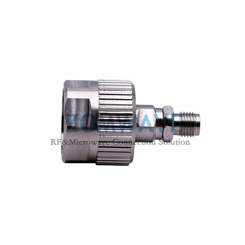 2.92mm Female to N Type Male Stainless Steel Adapter, 18GHz