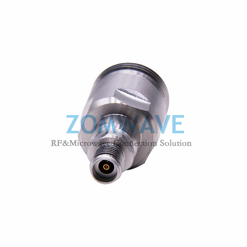 2.92mm Female to N Type Female Stainless Steel Adapter, 18GHz