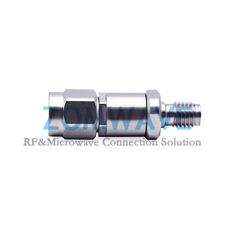 3.5mm Male to SSMA Female Stainless Steel Adapter, 26.5GHz