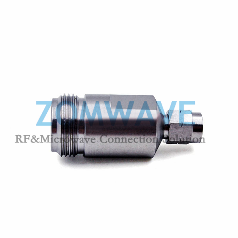 3.5mm Male to N Type Female Stainless Steel Adapter, 18GHz