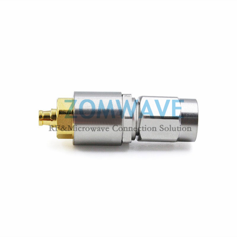 SSMA Male to Mini SMP (SMPM/GPPO) Female Stainless Steel Adapter, 40GHz