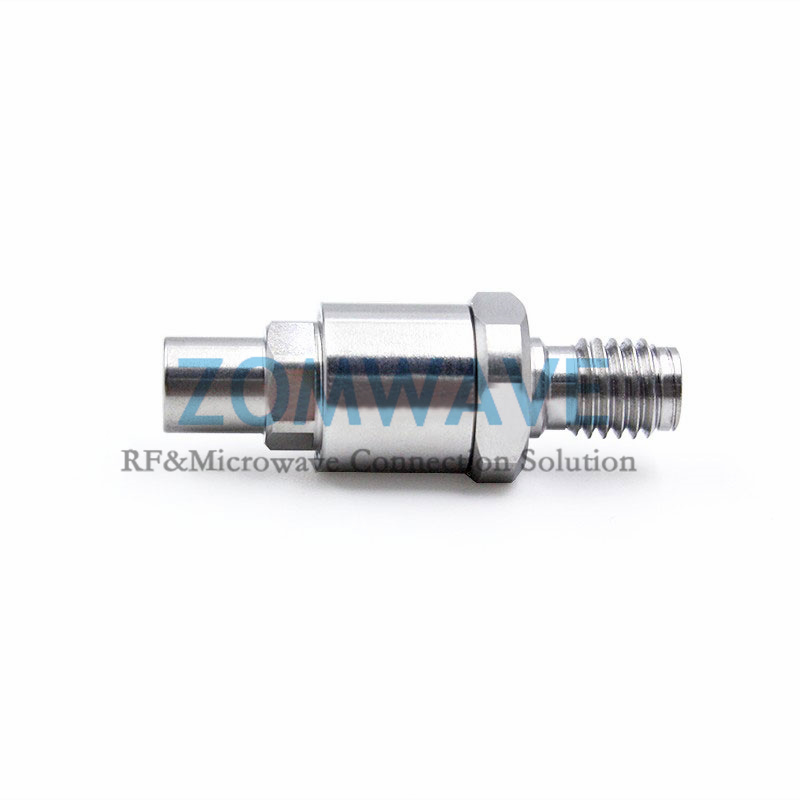 SSMA Female to Mini SMP (SMPM/GPPO) Male Stainless Steel Adapter, 40GHz
