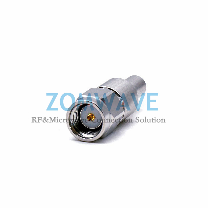 SMA Male to Mini SMP (SMPM/GPPO) Male Stainless Steel Adapter, 18GHz