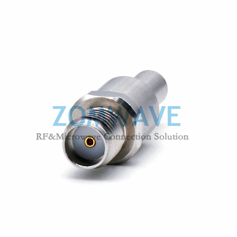SMA Female to Mini SMP (SMPM/GPPO) Male Stainless Steel Adapter, 18GHz