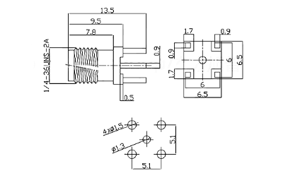 sma connector, sma female connector, rf connector