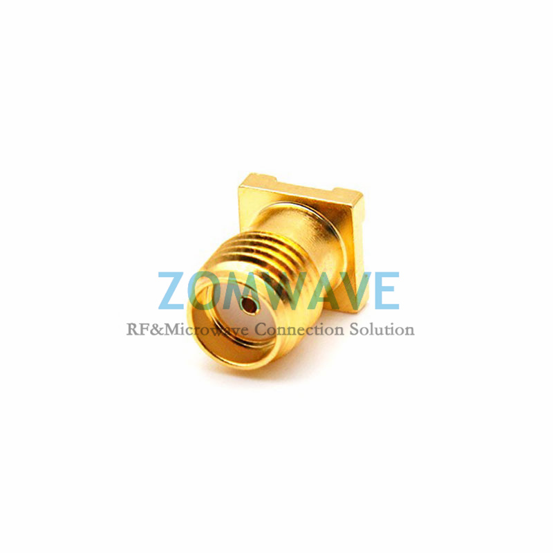 SMA Female Straight Surface Mount PCB Connector, 6GHz