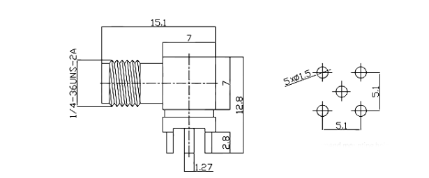 sma connector, sma female connector, sma coaxial connector