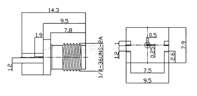 sma connector, sma female connector, pcb connector