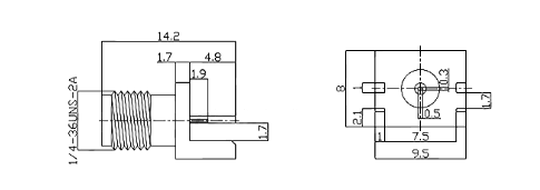 sma connector, sma female connector, coaxial connector