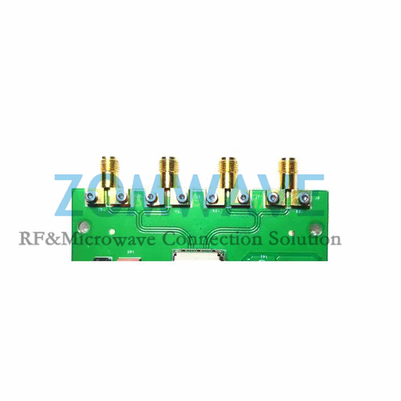 SMA Female Solderless PCB End Launch, .078inch PCB Thickness (Max), .010inch Pin