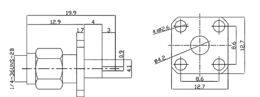 sma male connector, sma male, custom rf connector