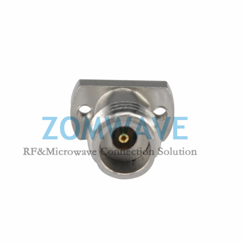 2.4mm Female Solderless Compression Mount (Stripline),2 hole Flange with .282 in