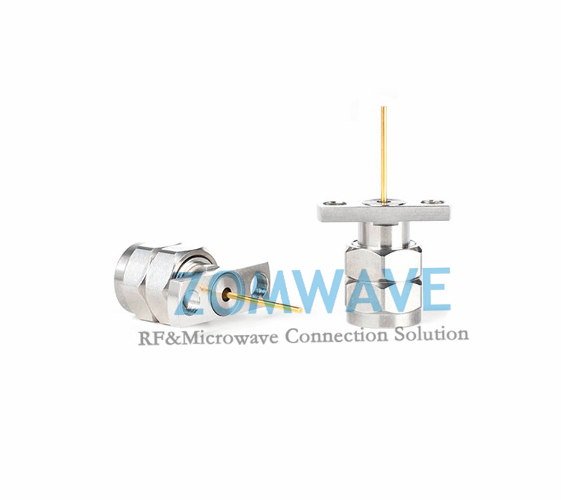 2.4mm Male Terminal, 2 hole Flange with .402 inch Hole Sapcing,  10mm Pin, 50G