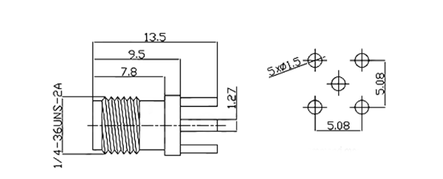 2.92mm connector, 2.92 mm female connector, rf connectors