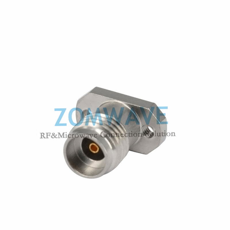 2.92mm Female Solderless Compression Mount(Stripline), 2 hole Flange with .282 