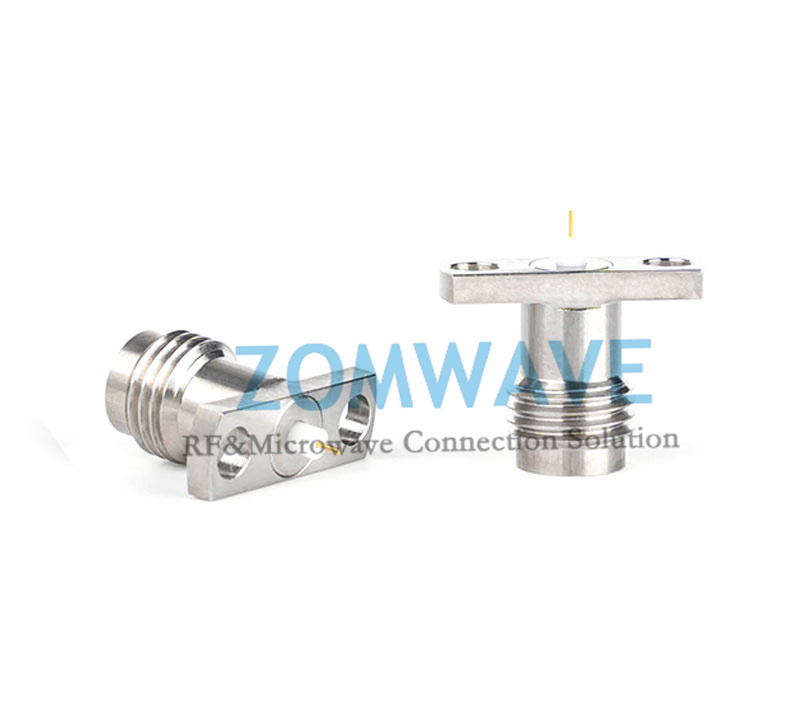 2.4mm Female Terminal, 2 hole Flange with .402 inch Hole Sapcing,50GHZ