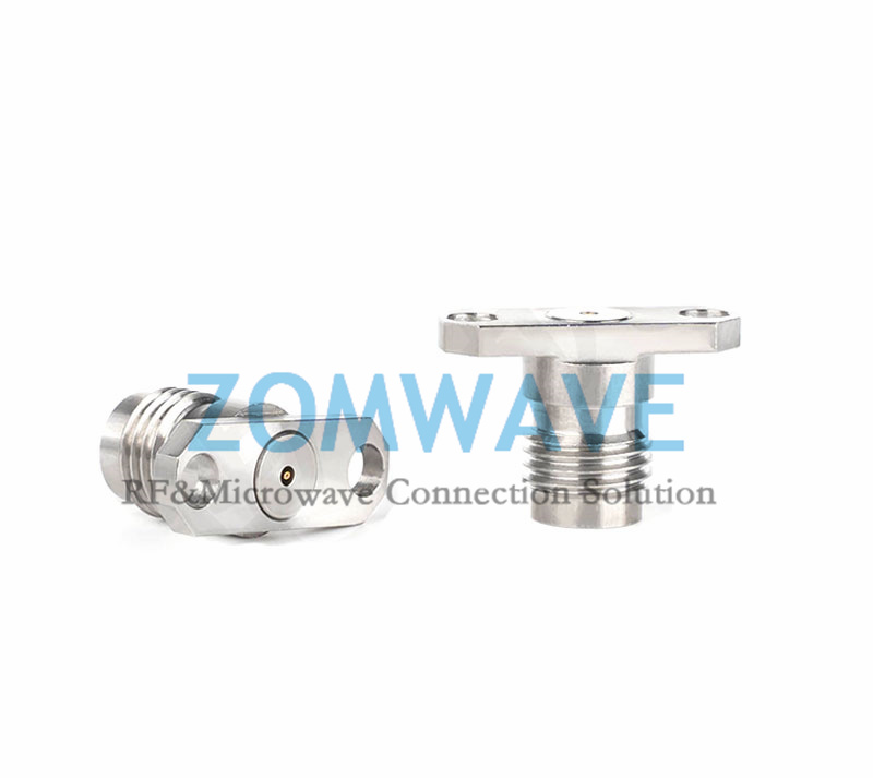 2.4mm Female Field Replaceable,2 hole Flange with .480 inch Hole,0.23mm Pin,50g