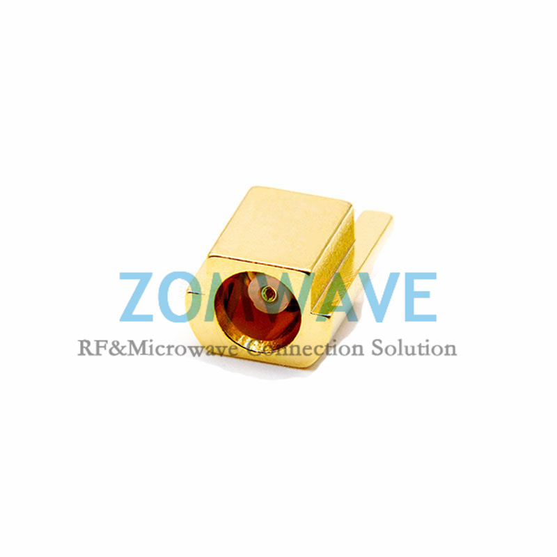MCX Female End Launch PCB Connector,  .035 inch Pin Diameter, 6G