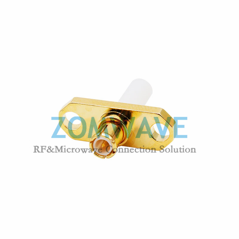 MCX Male Terminal, 2 hole Flange, Extended 9mm Insulator and 1.5mm Pin,6GHZ