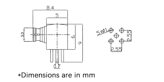 smp connector, smp female connector, smp female