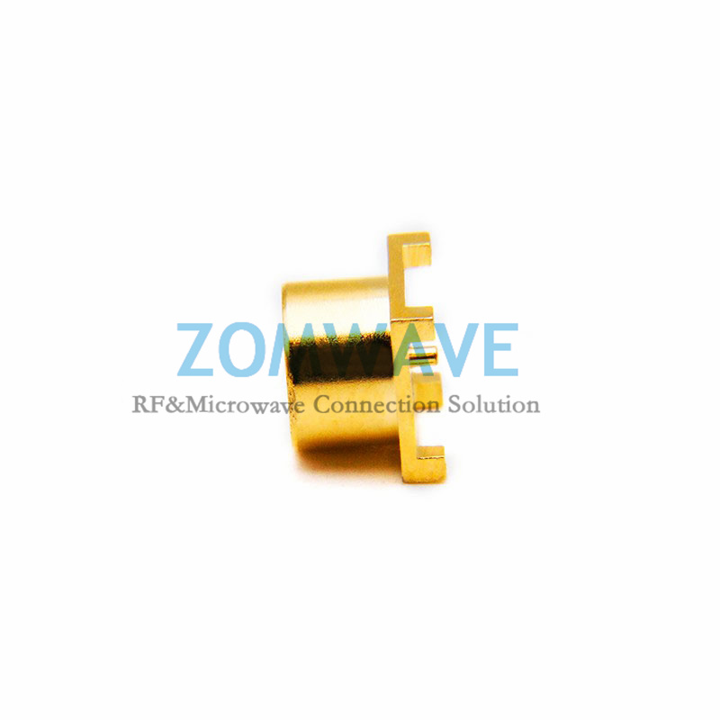 SMP(GPO) Male Straight Surface Mount PCB Connector (Smooth Bore), 18GHz