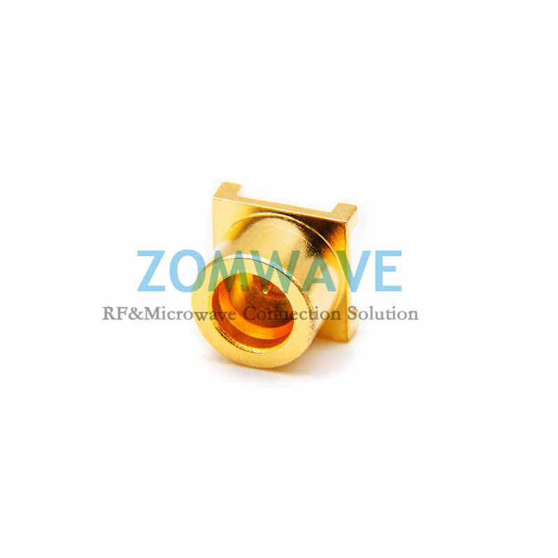 SMP(GPO) Male Straight Surface Mount PCB Connector (Smooth Bore), 18GHz