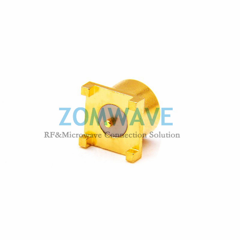 SMP(GPO) Male Straight Surface Mount PCB Connector (Smooth Bore), 18GHz