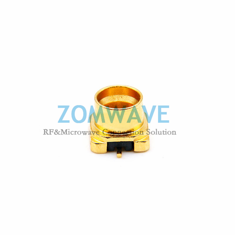 SMP(GPO) Male Surface Mount PCB Connector (Limited Detent), SMD Pin, 18GHz