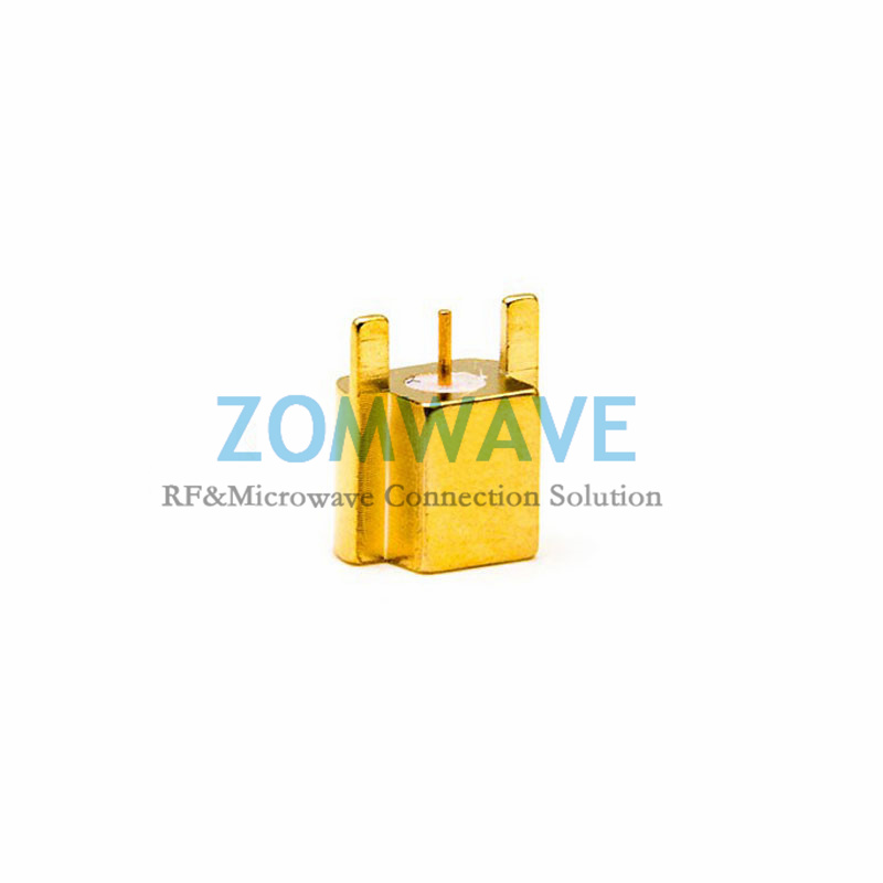 SMP(GPO) Male PCB End Launch(Limited Detent), .016 inch Pin Diameter, 18GHZ