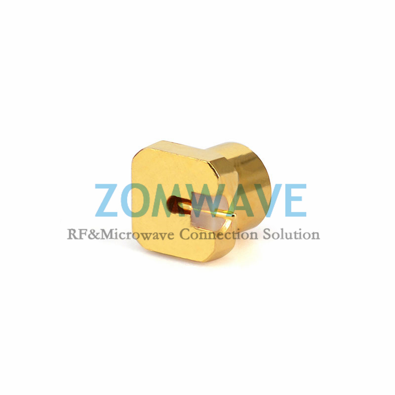 Mini SMP(GPPO) Male Surface Mount PCB Connector (Smooth Bore), SMD Pin, 40GHz