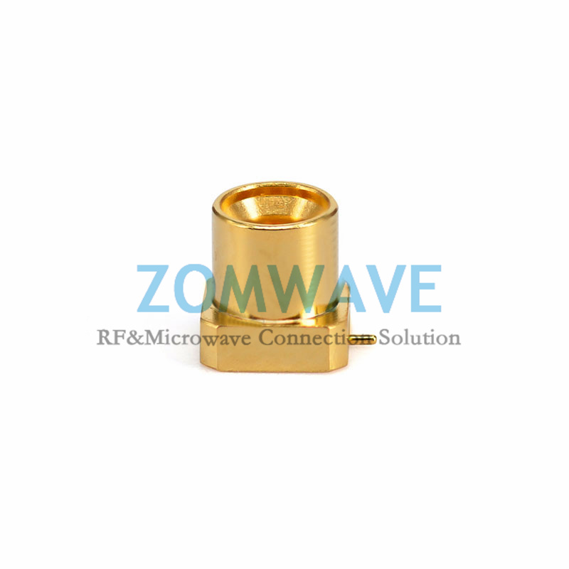 Mini SMP(GPPO) Male Surface Mount PCB Connector (Full Detent), SMD Pin, 40GHz