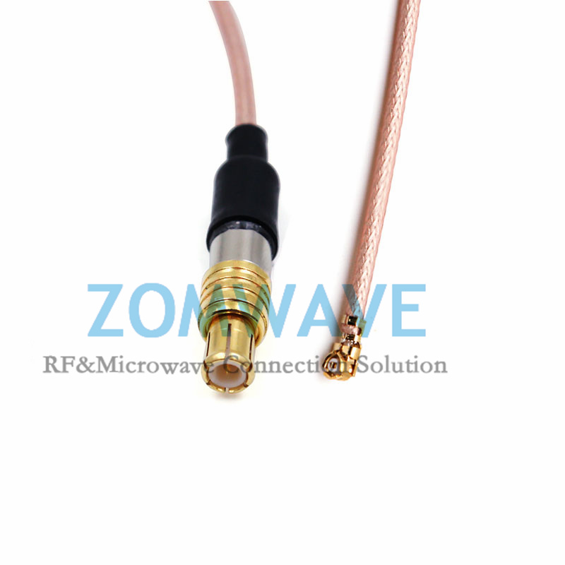 U.FL Plug Right Angle to MCX Male, RG178 Cable, 6GHz
