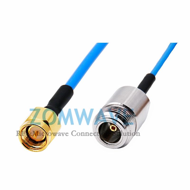 SMA Male to N Type Female, Formable .086''_RG405 Cable, 6GHz