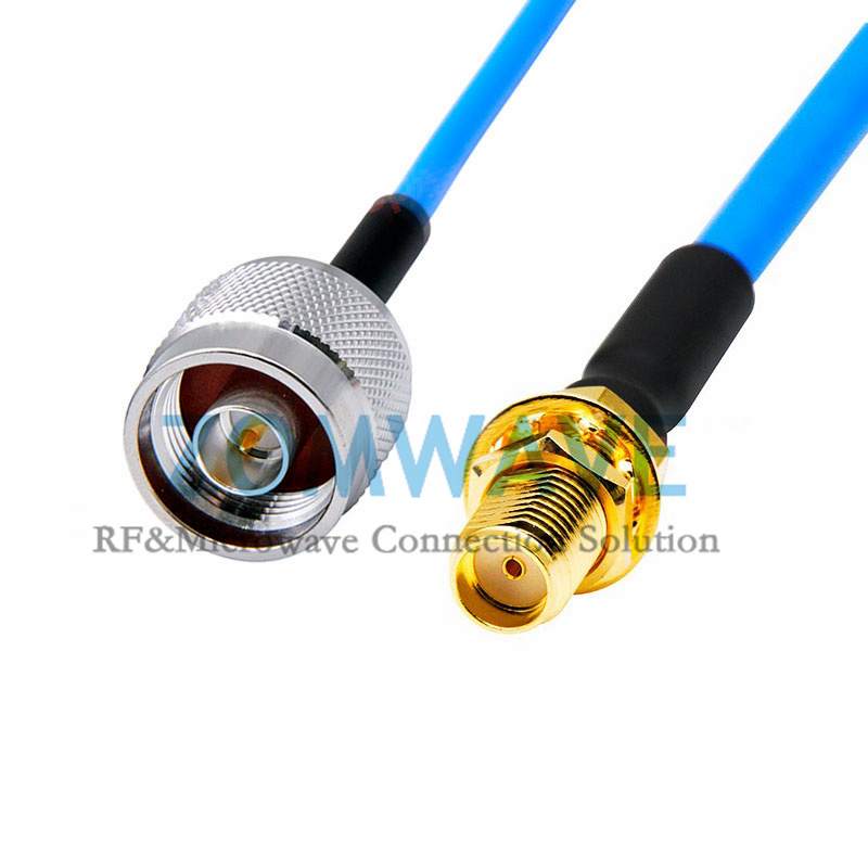 SMA Female Bulkhead to N Type Male, Formable .141''_RG402 Cable, 6GHz