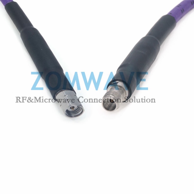 1.85mm Male to 1.85mm Female Mircrowave Test Cable, Low Loss Phase-Stable, 67GHz