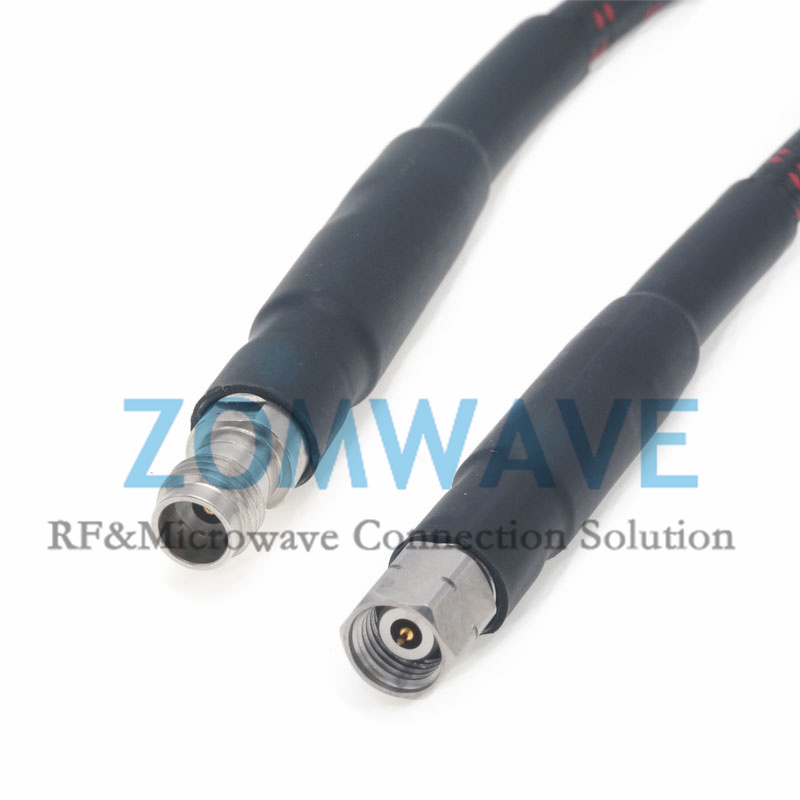 2.4mm Male to 2.4mm Female Mircrowave Test Cable, Low Loss Phase-Stable, 50GHz