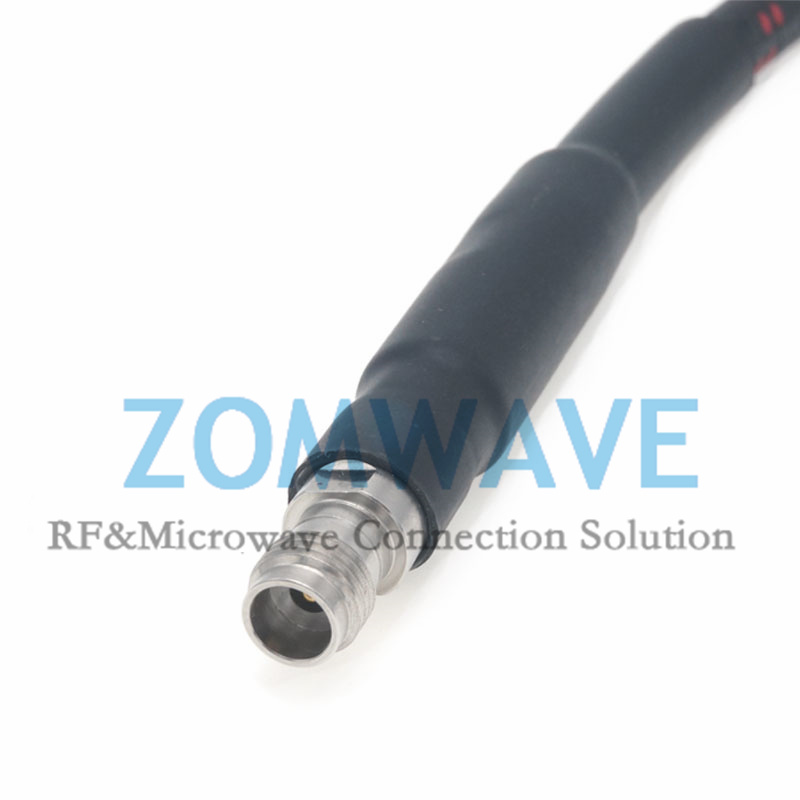 2.4mm Female to 2.4mm Female Mircrowave Test Cable, Low Loss Phase-Stable, 50GHz