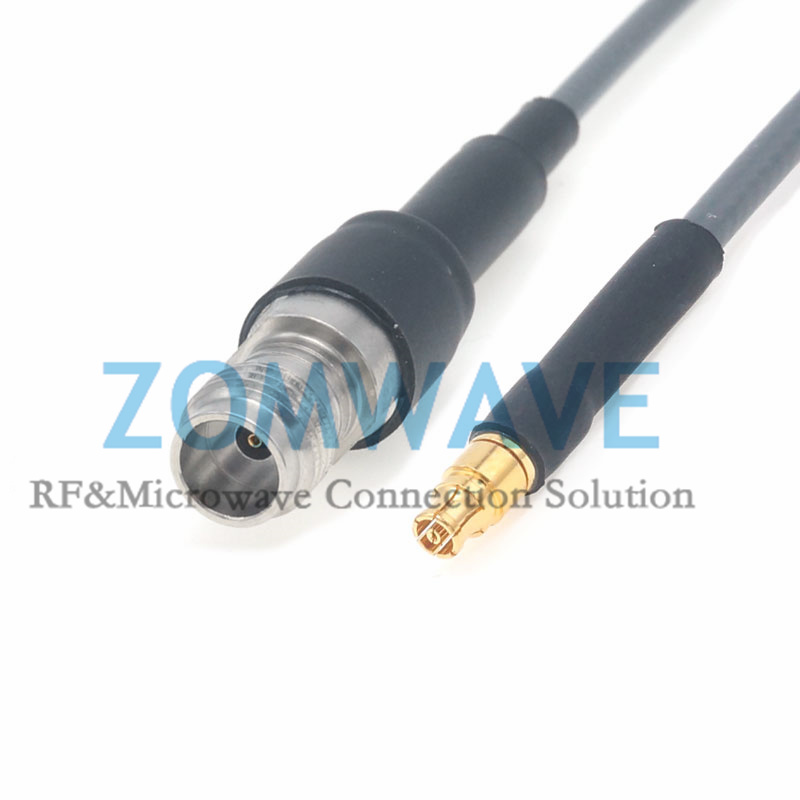 1.85mm Female to Mini SMP (SMPM/GPPO) Female, Flexible ZCXN 3506 Cable, 67GHz
