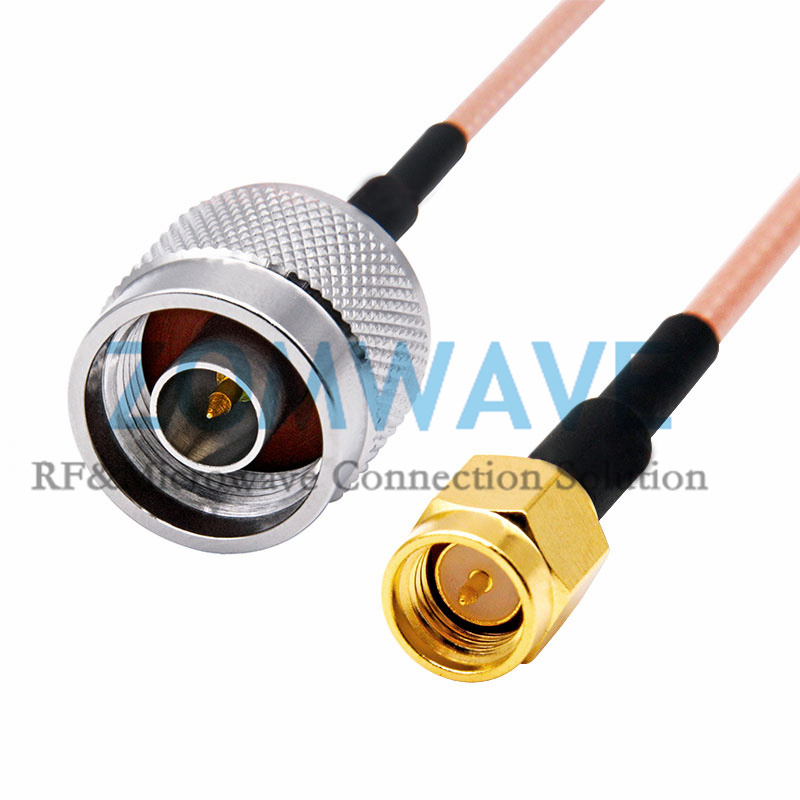 SMA Male to N Type Male, RG316 Cable, 6GHz