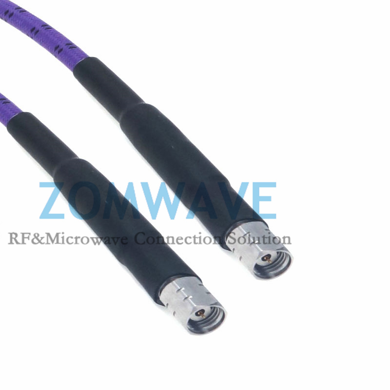 1.85mm Male to 1.85mm Male Phase Matched Armor Test Cable, Low Loss Phase-Stable