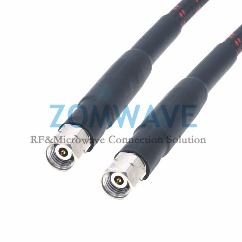 2.4mm Male to 2.4mm Male Phase Matched Armor Test Cable, Low Loss Phase-Stable, 
