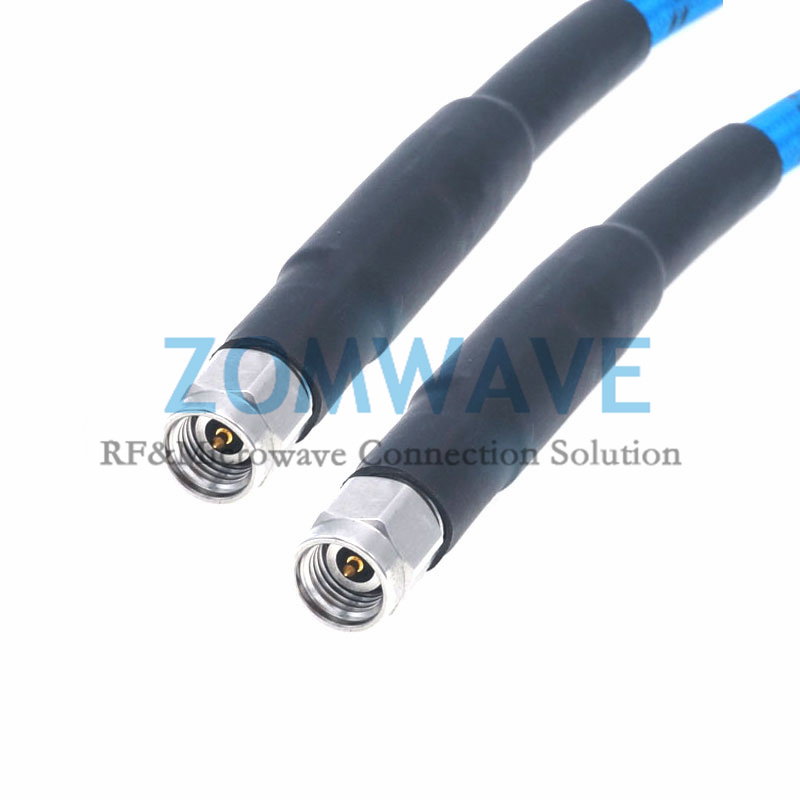 2.92mm Male to 2.92mm Male Phase Matched Armor Test Cable, Low Loss Phase-Stable