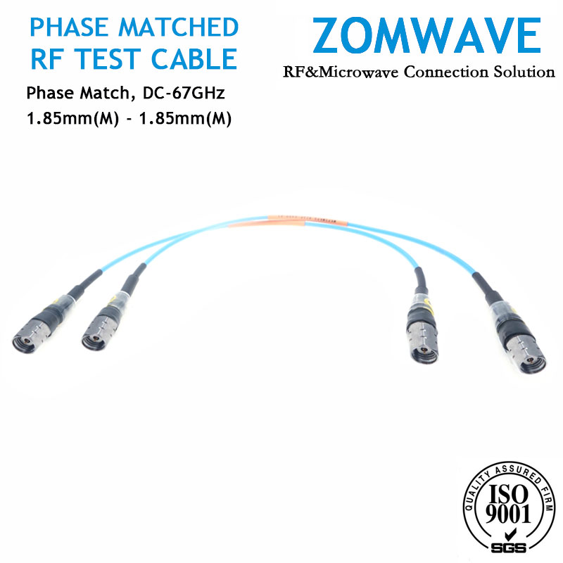 1.85mm Male to 1.85mm Male Phase Matched Cable Assembly,Low Loss Phase-Stable,67