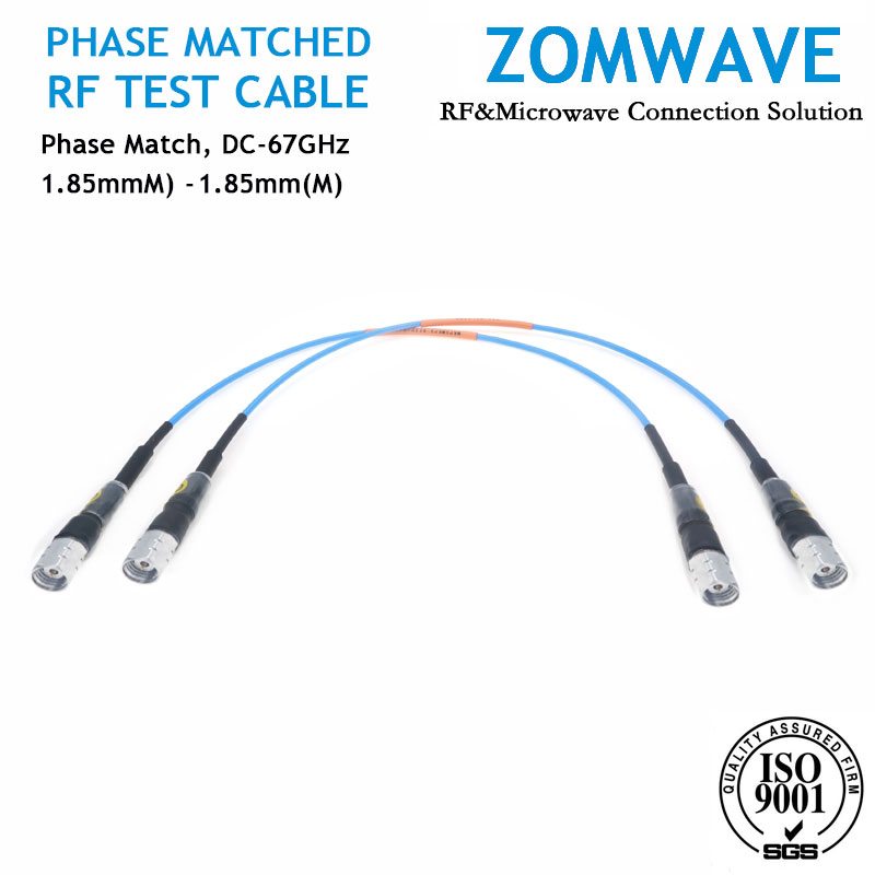 1.85mm Male to 1.85mm Male Phase Matched Cable Assembly,Low Loss Phase-Stable,67