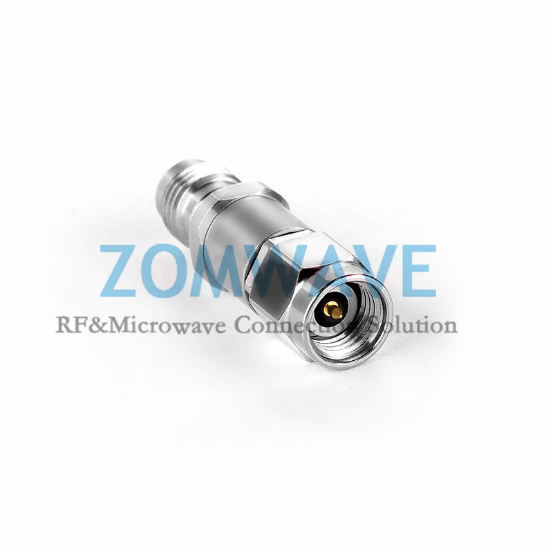2.4mm Female to 2.92mm Male Stainless Steel Adapter, 40GHz