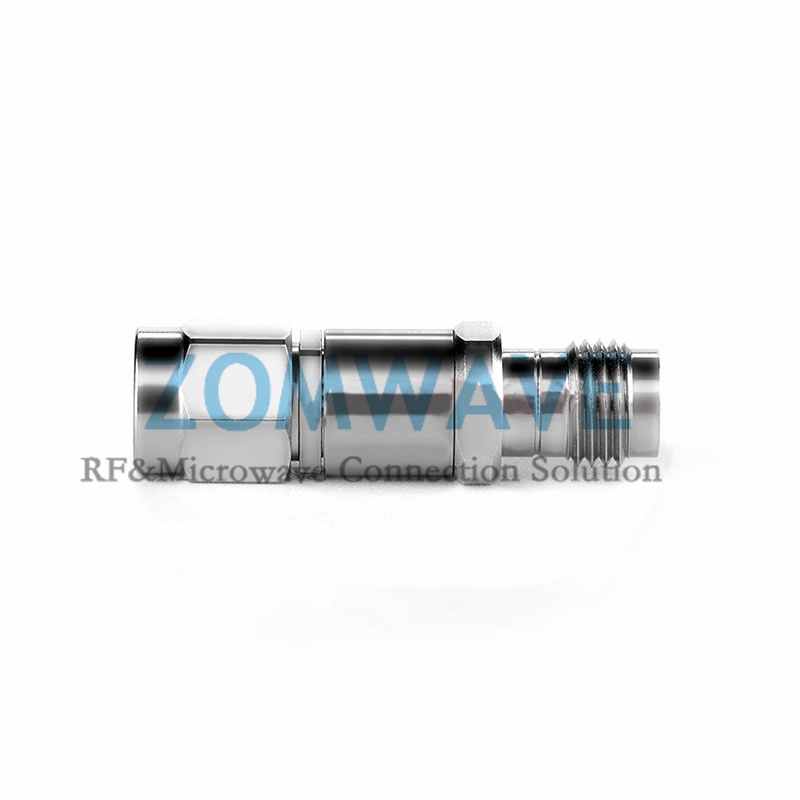 2.4mm Female to 2.92mm Male Stainless Steel Adapter, 40GHz