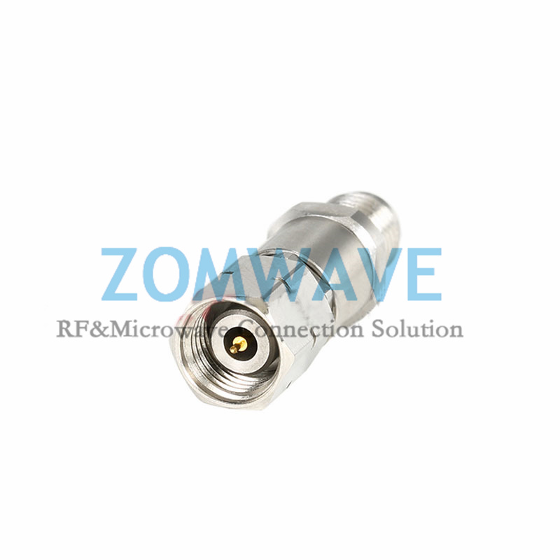 2.4mm Male to 2.92mm Female Stainless Steel Adapter, 40GHz