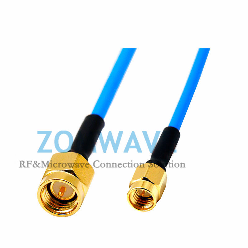 SMA Male to SSMA Male, Formable .086''_RG405 Cable, 12GHz