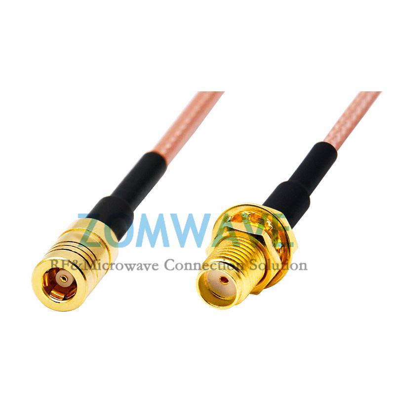 SMA Female Bulkhead to SMB Female, RG316 Cable, 4GHz