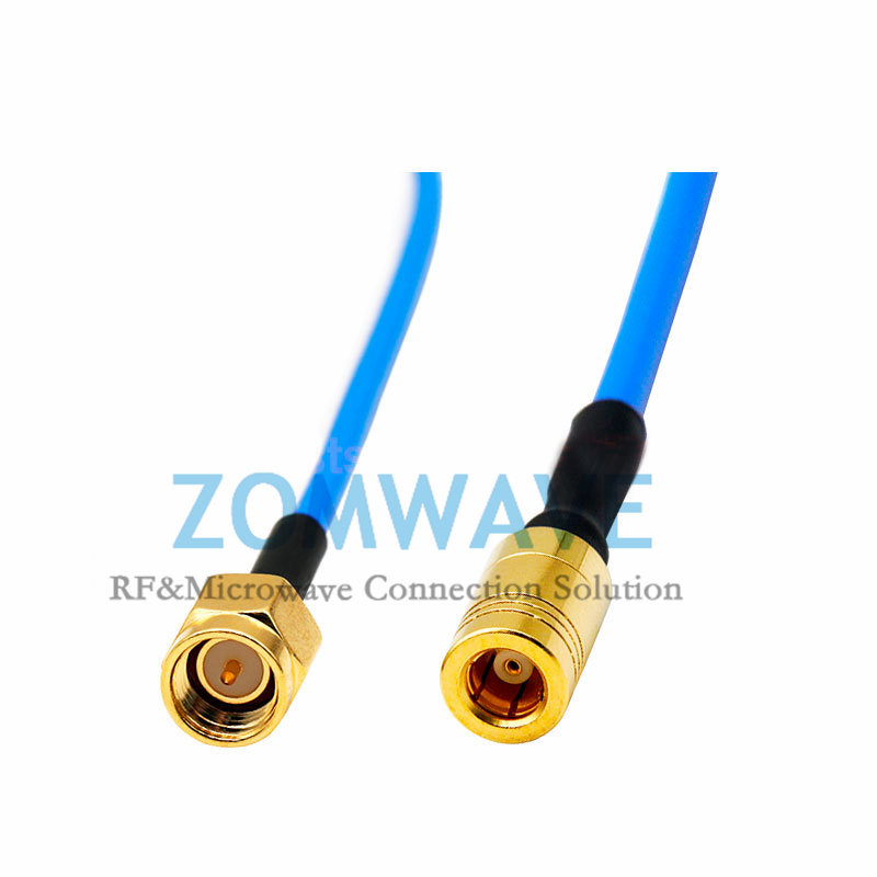 SMA Male to SMB Female, Formable .086''_RG405 Cable, 4GHz